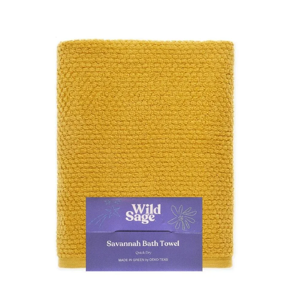 2 new YOLK YELLOW Wild Sage Savannah Quick Dry 90% Cotton 30